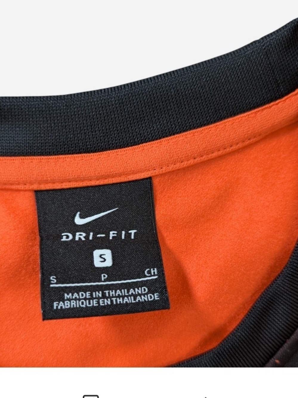 Nike Men’s Long Sleeve Chelsea Football Shirt - Black/Orange - Picture 3 of 6